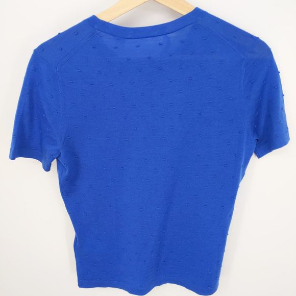 Hugo Boss Fineen Merino Dot Jacquard Sweater Blue - Picture 4 of 5